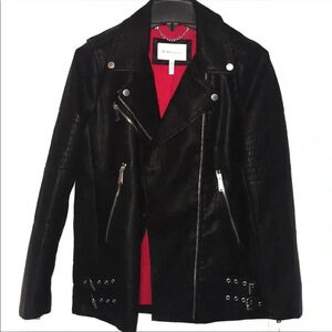 BCBGeneration Faux Leather Moto Jacket Size XS